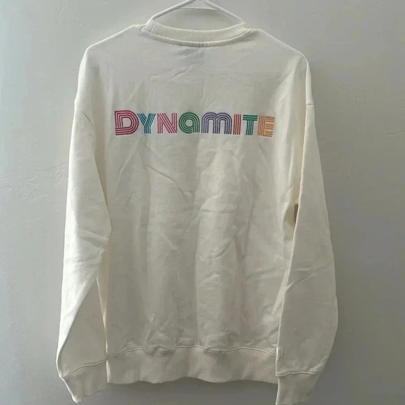 NWT BTS Dynamite x Fila JIN Sweatshirt - Picture 5 of 11